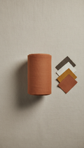 Earth Ochre Linen Fabric Bolt