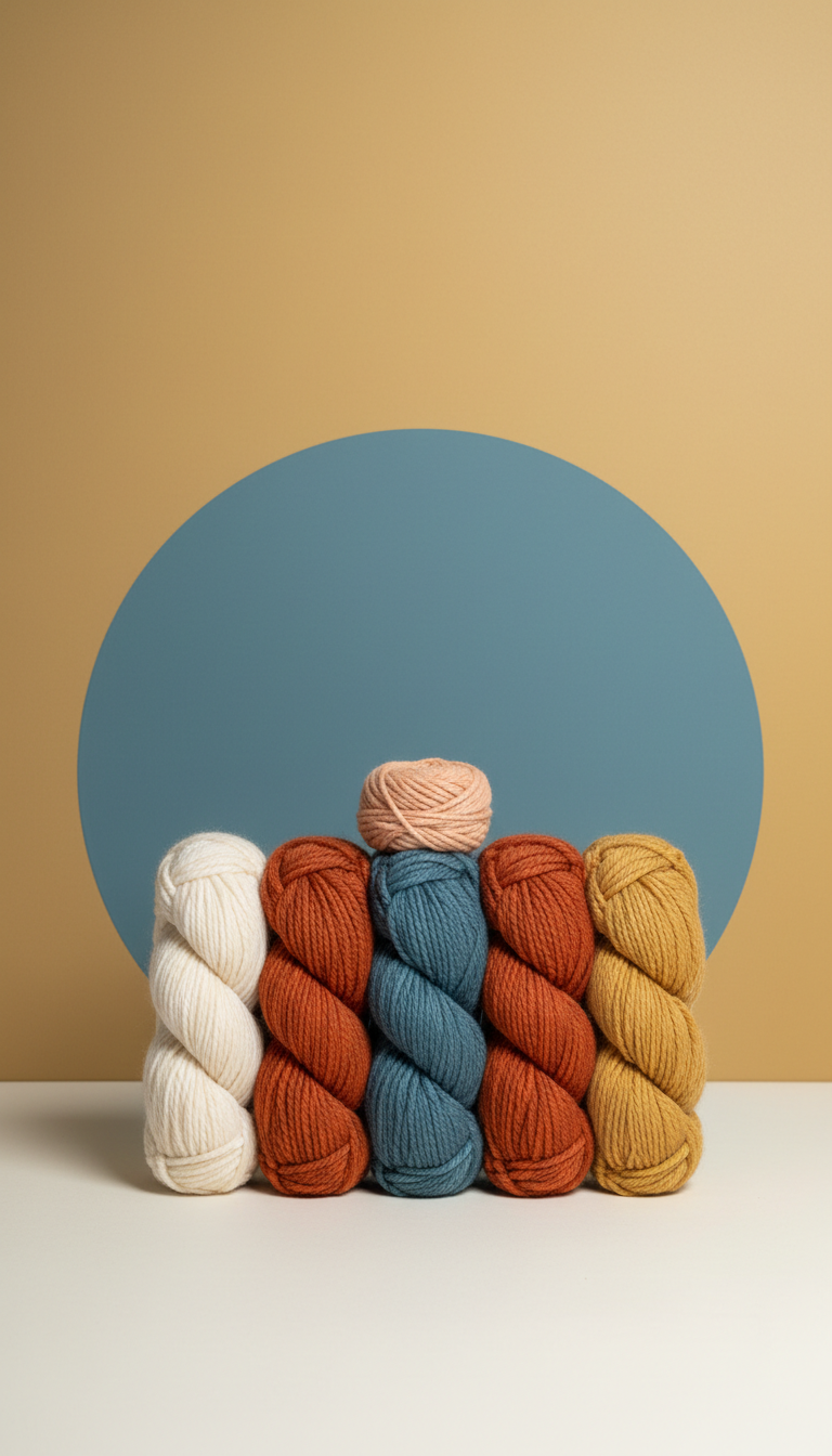 Blue Spruce wool-blend yarn pack