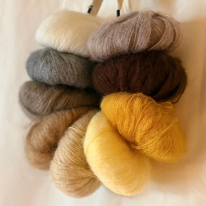 Mohair Gradient Yarn Lot – Golden Hour Gradient - 225g