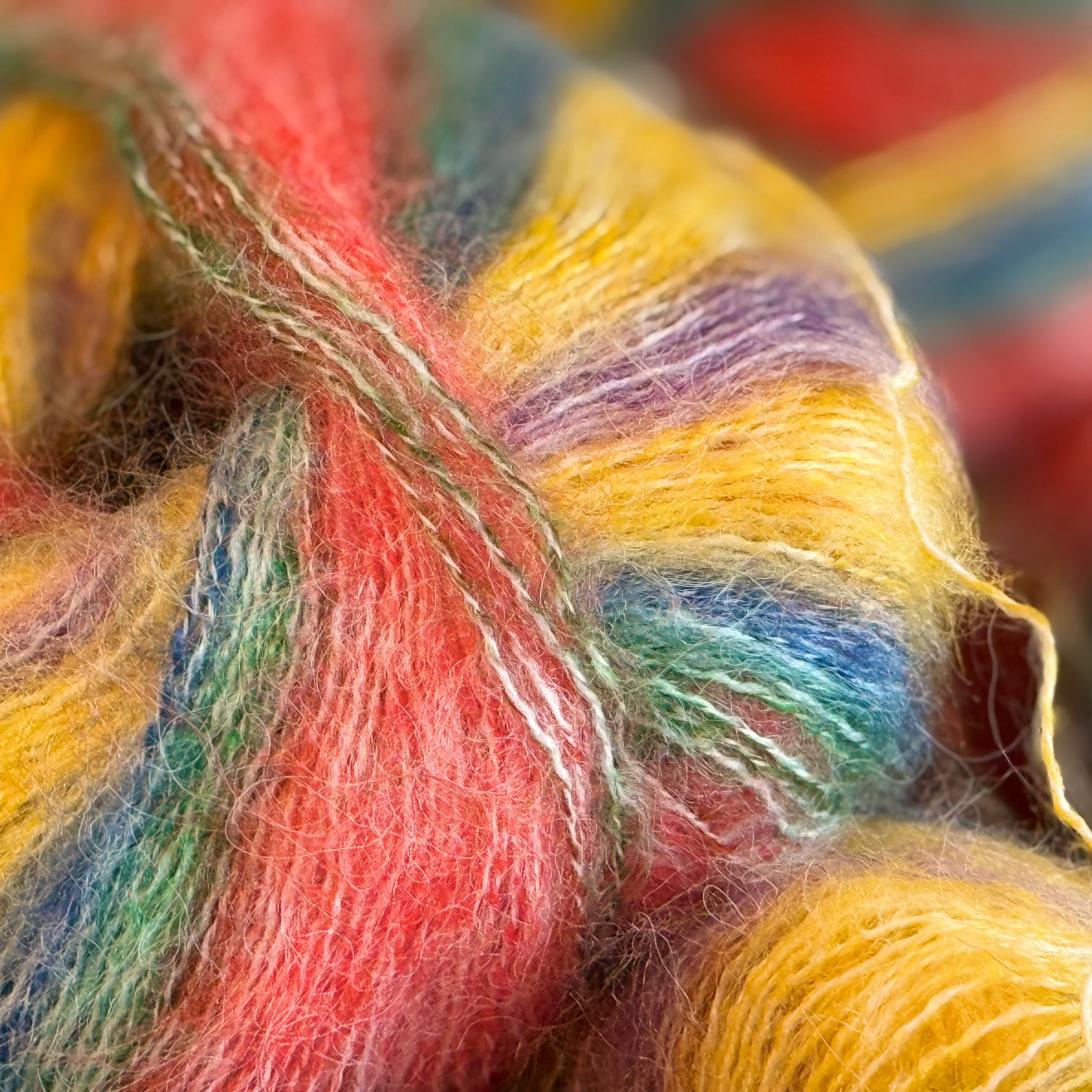 Mohair & Cashmere & Angora Yarn Lot – Autumn Spice - 175g