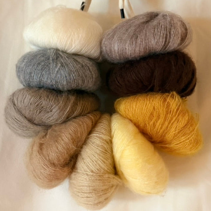 Mohair Gradient Yarn Lot – Golden Hour Gradient - 225g