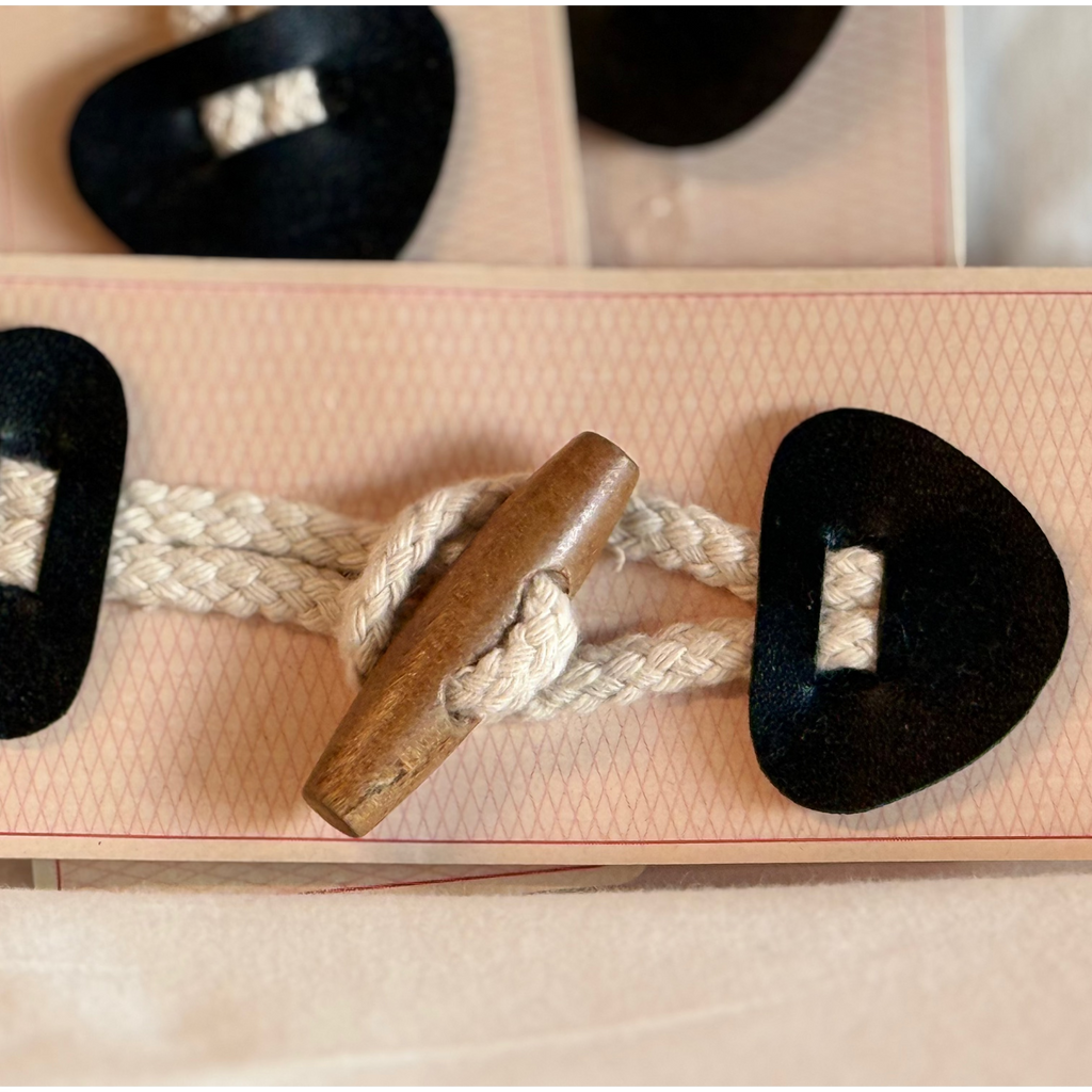 Wooden Duffle Coat Toggle Fastener - Set of 3