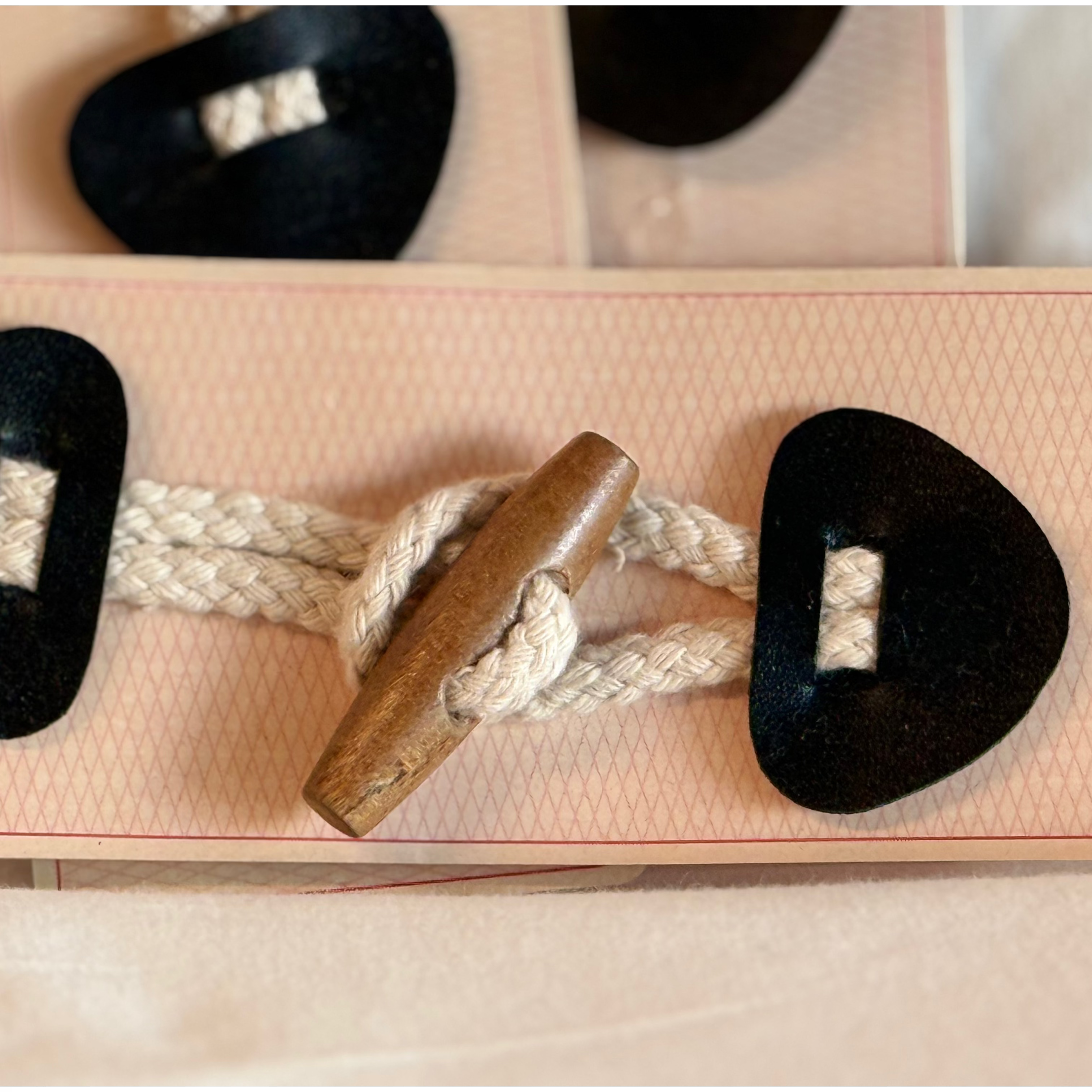 Wooden Duffle Coat Toggle Fastener - Set of 3