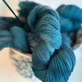 Hand-Dyed Wool Yarn – Tidal Teal - 50g/Hank