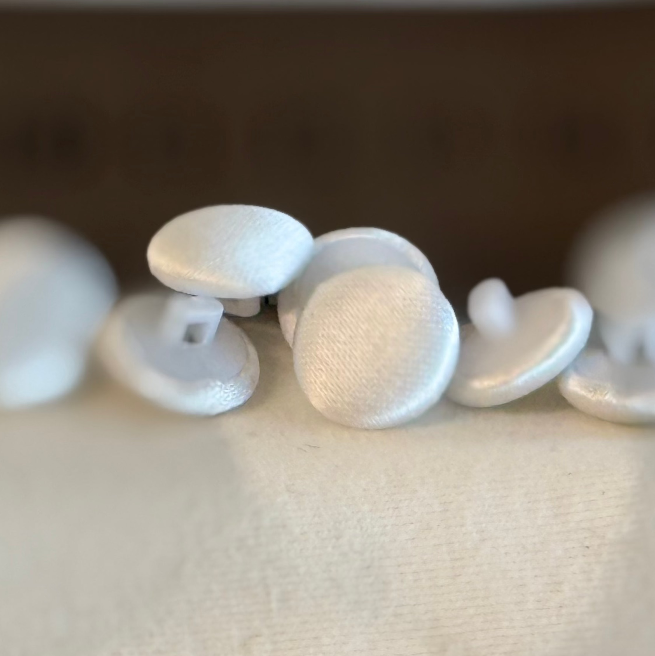 Satin-Covered Shank Buttons – 12mm