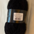 Brushed Alpaca Yarn – Black (Skeinz, NZ-Made) - 50g/ball (Copy)