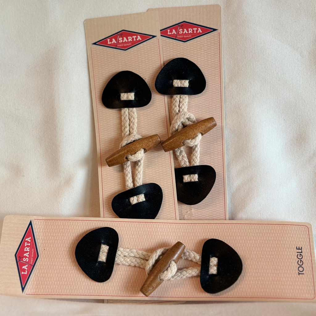 Wooden Duffle Coat Toggle Fastener - Set of 3