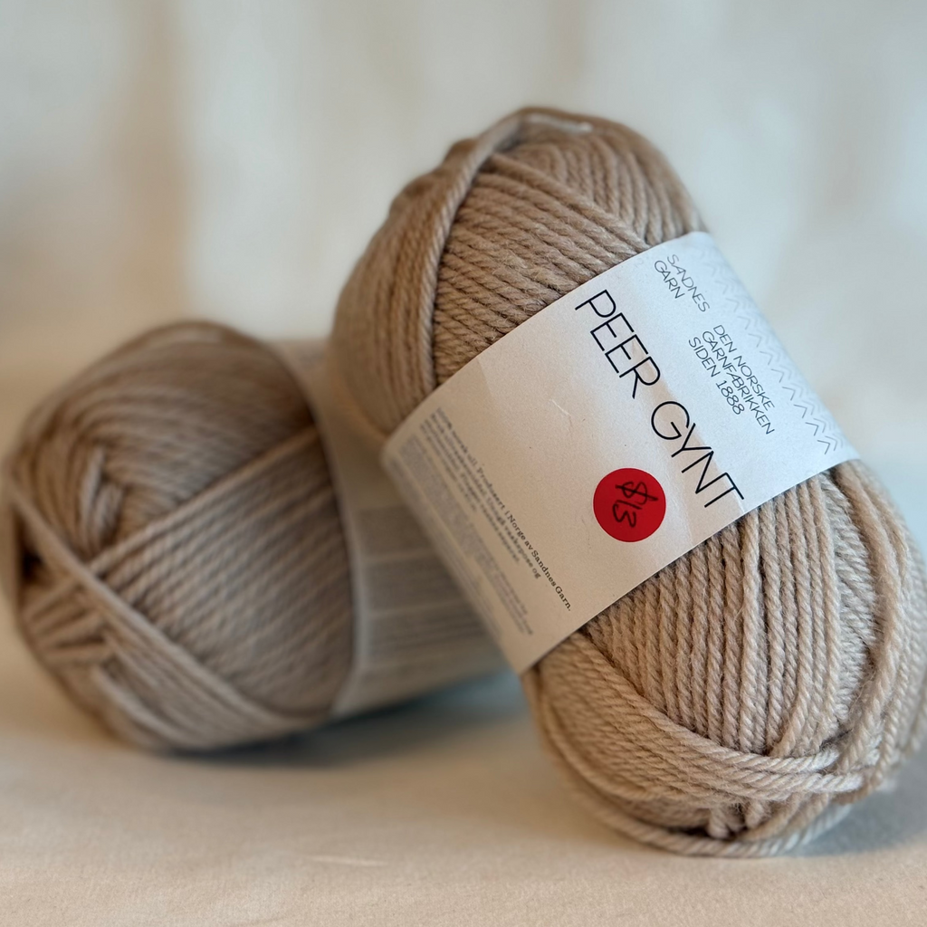 Peer Gynt Yarn Lot – Marzipan & Mocha Mousse (Sandnes Garn, Norway) - 200g