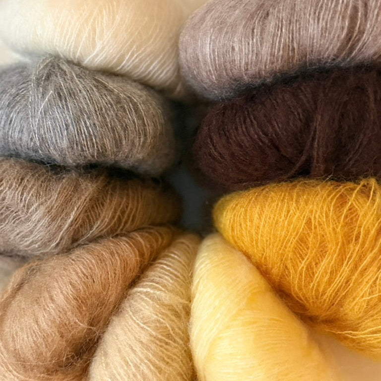 Mohair Gradient Yarn Lot – Golden Hour Gradient - 225g