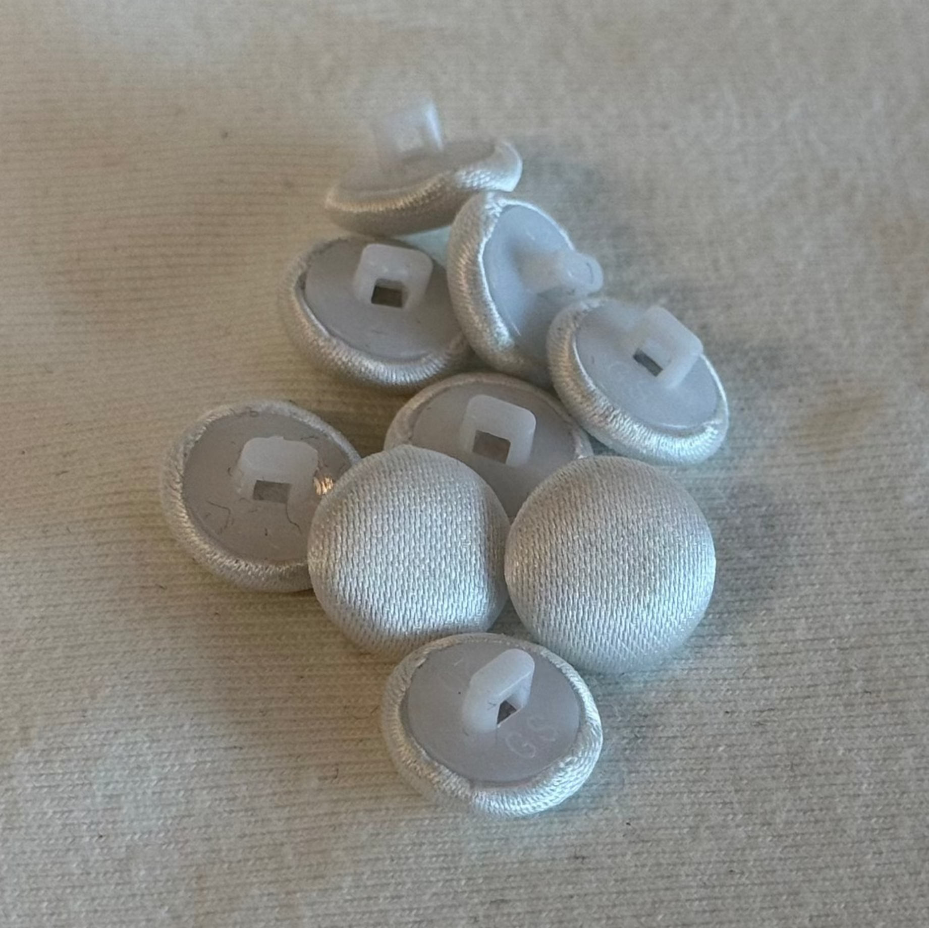 Satin-Covered Shank Buttons – 12mm