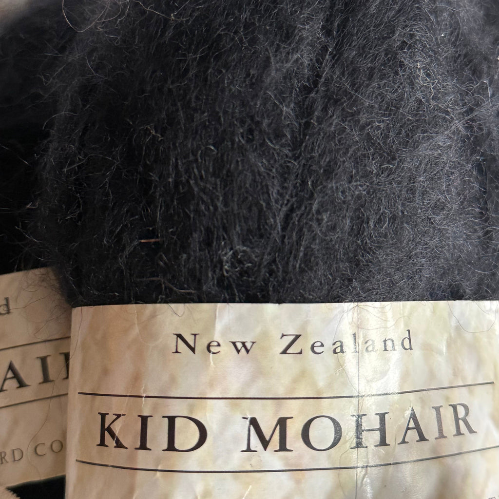 Kid Mohair Yarn Lot – Black - 150g