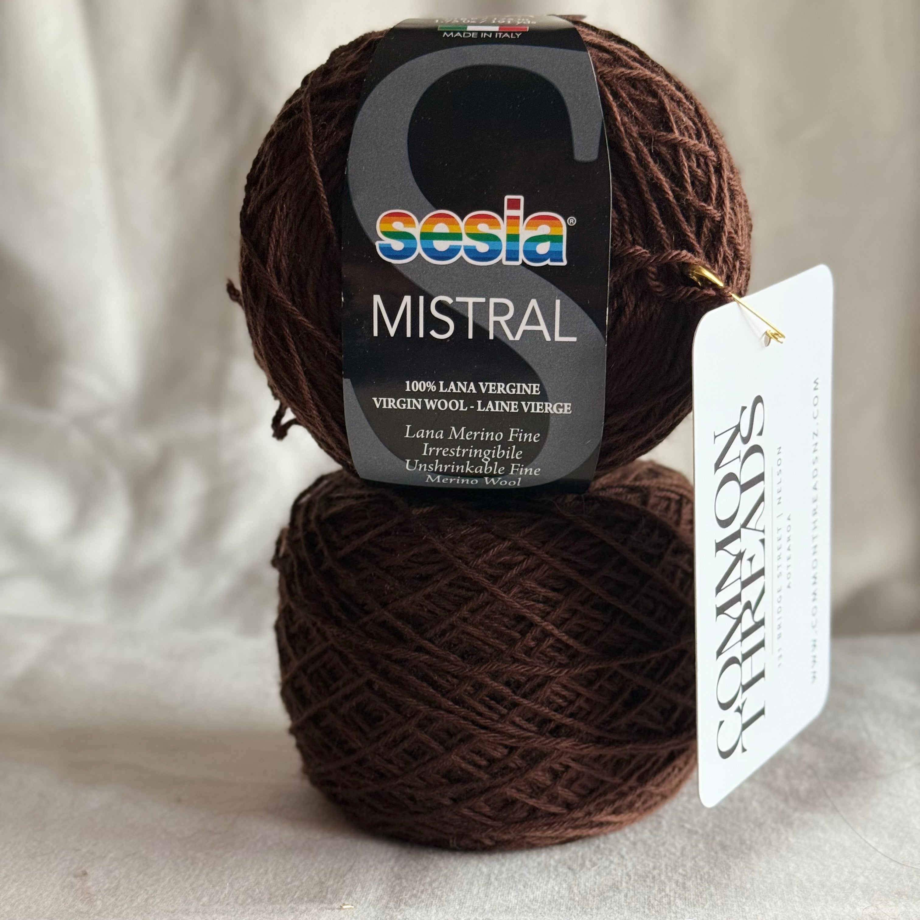 Merino Yarn Lot – Chocolate Brown - 200g
