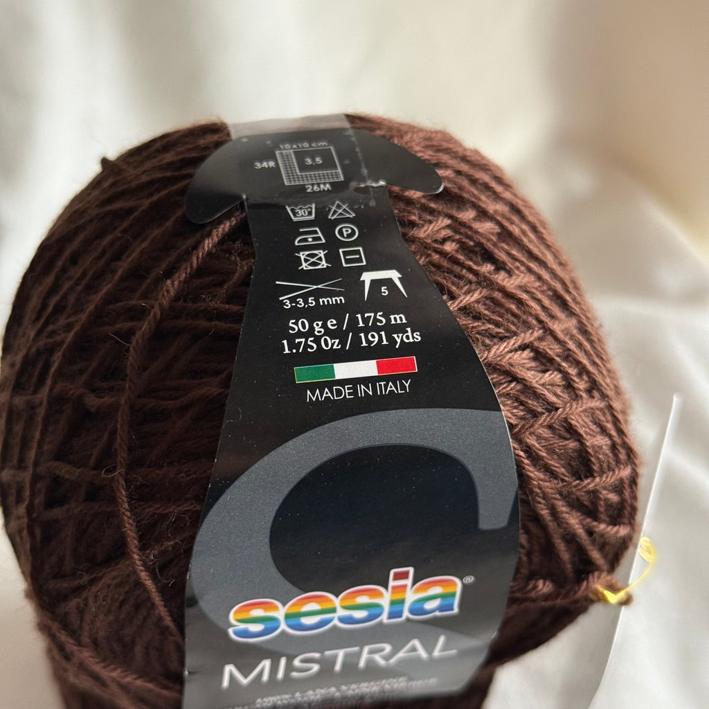 Merino Yarn Lot – Chocolate Brown - 200g