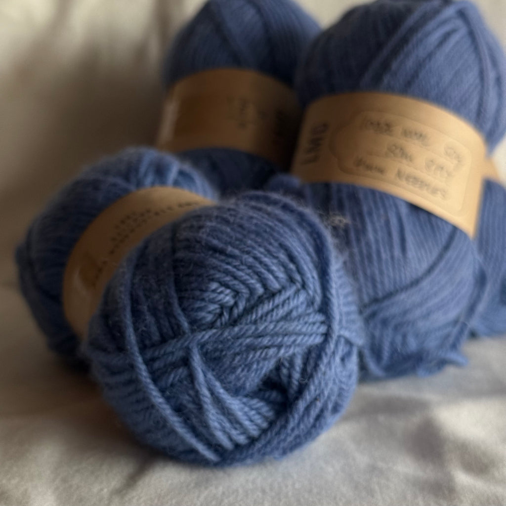 German Wool Yarn – Dusty Blue - 50g/Ball