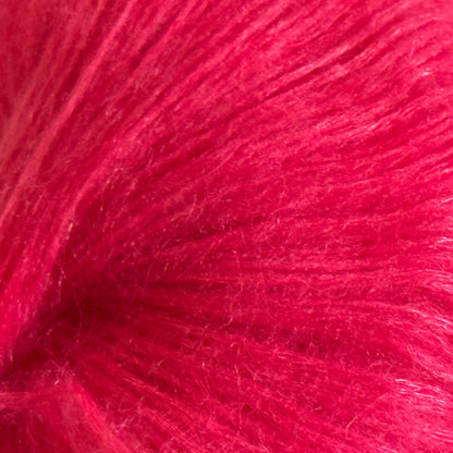Mohair & Wool Yarn – Watermelon Pink - 50g/Ball