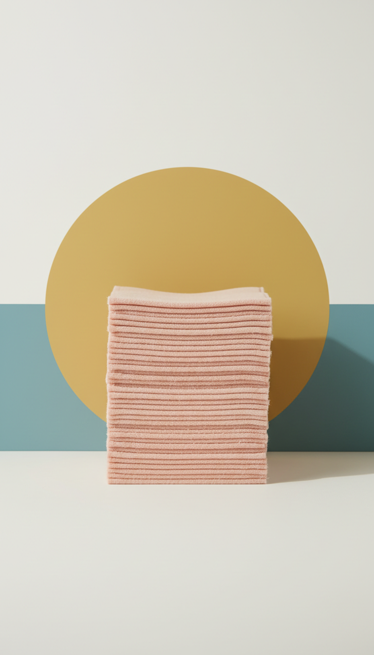 Peach Blush bamboo pre-cut textile squares